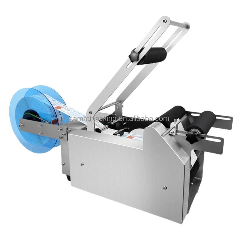 MT-50 Halbautomatischer Etikettiermaschine für runde Flaschen und Gläser für Metall-, Papier- und Glasverpackungen, Lebensmittelverwendung - Neu und Gebraucht