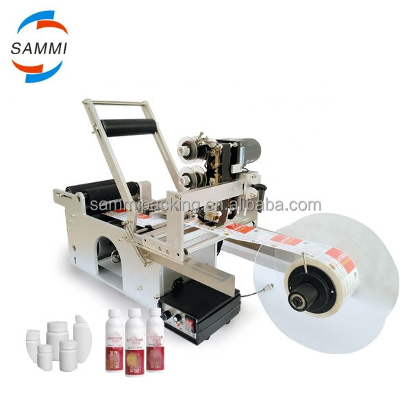 MT-50 Halbautomatischer Etikettiermaschine für runde Flaschen und Gläser für Metall-, Papier- und Glasverpackungen, Lebensmittelverwendung - Neu und Gebraucht