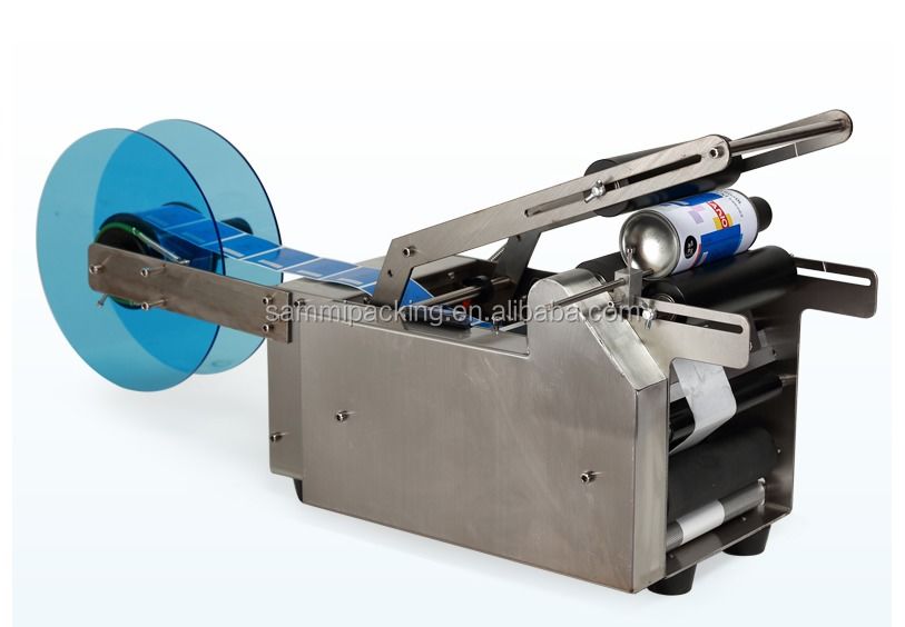 MT-50 Semi-automatischer Rundflaschen-Etikettierer, Etikettiermaschine für Dosen und Getränkeflaschen