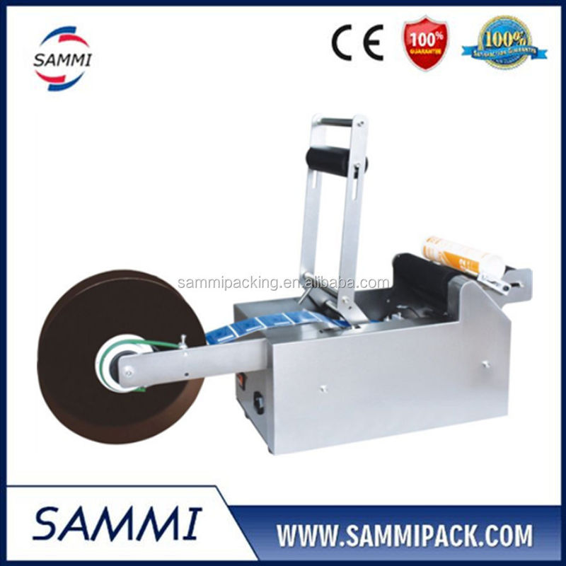 Fabrikpreis MT-50 Hochwertige halbautomatische Rundflaschen-Etikettiermaschinen, Etikettiermaschine für Rundflaschen