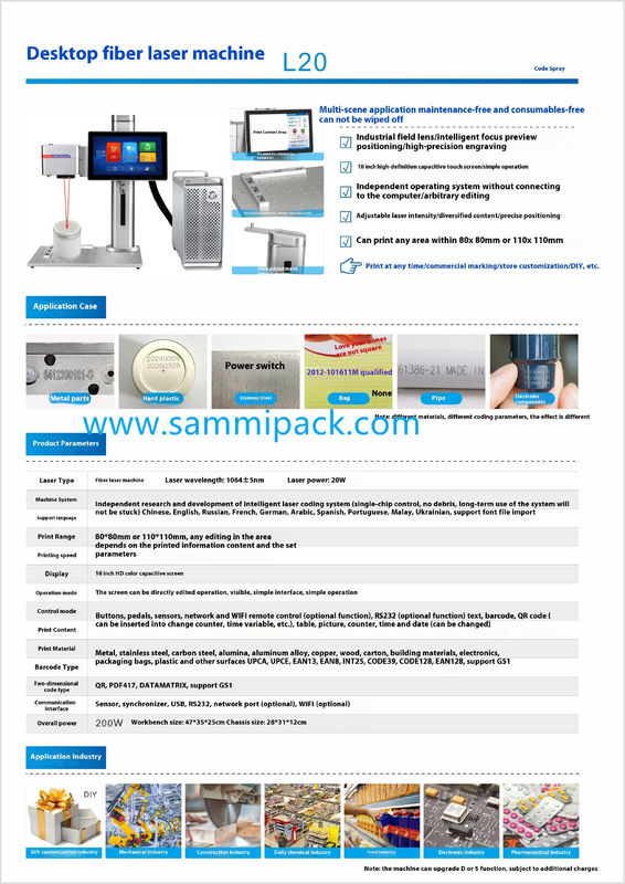 Hochwertige tragbare Faserlasermarkierungsmaschine - 20W/30W/50W/100W Raycus für Metallgravierungen
