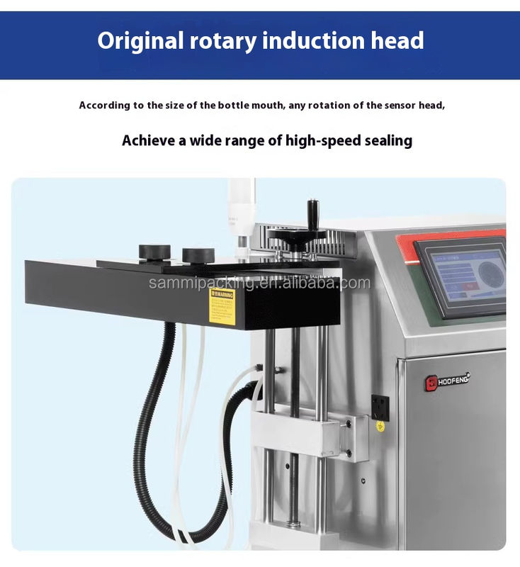 Vollautomatische kontinuierliche Dosen Glas-Induktion Aluminiumfolie Versiegelungsmaschine für Plastikflaschen