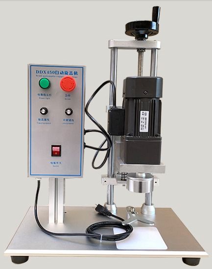 Mehrzweck-Schreibtischverschlussmaschine Halbautomatische Versiegelungsmaschine für Plastikflaschen Elektrische Schraubverschlüsse