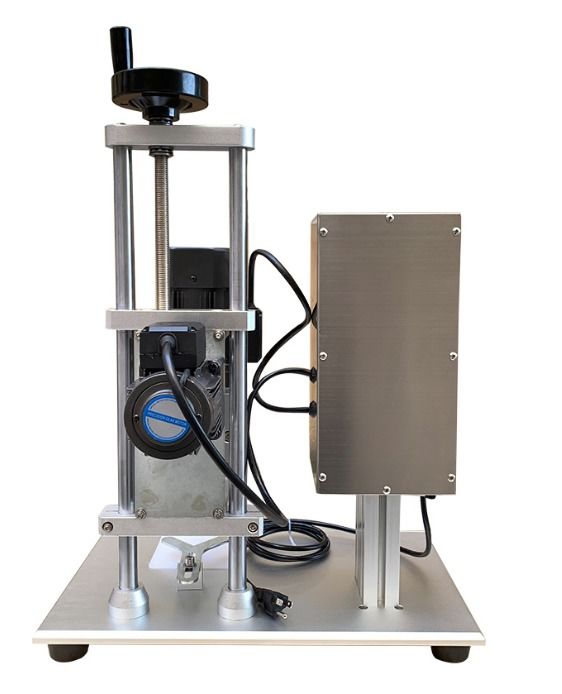 Mehrzweck-Schreibtischverschlussmaschine Halbautomatische Versiegelungsmaschine für Plastikflaschen Elektrische Schraubverschlüsse