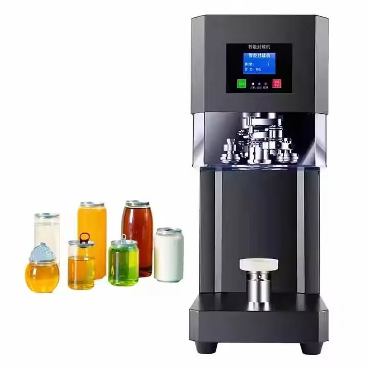 Heißer Verkauf 2025 Kunststoff-Soda-Dosenversiegelungsmaschine Automatische Bubble Tea Dosenverschließmaschine PET-Dosenversiegler für Getränke
