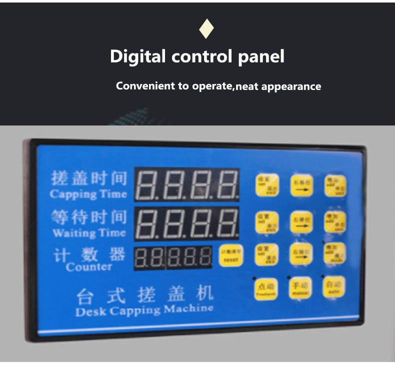 Robuste industrielle Kunststoffflaschenversiegelung Schraubkappe Kräutertinktur Glas Verschließausrüstung Verschließmaschinen