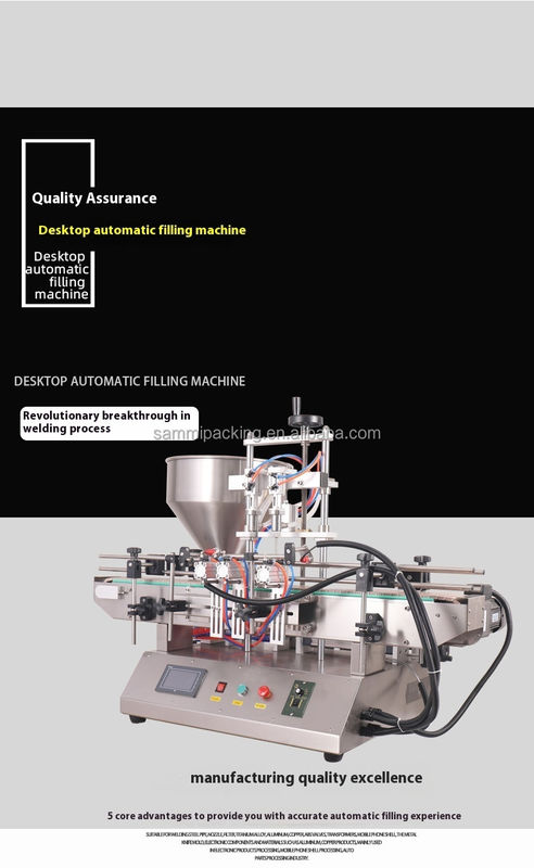 Hochgeschwindigkeits-automatische Füllmaschine für kosmetische Sahne, Tomatensoße, Erdnussbutter-Füllmaschine mit Förderband