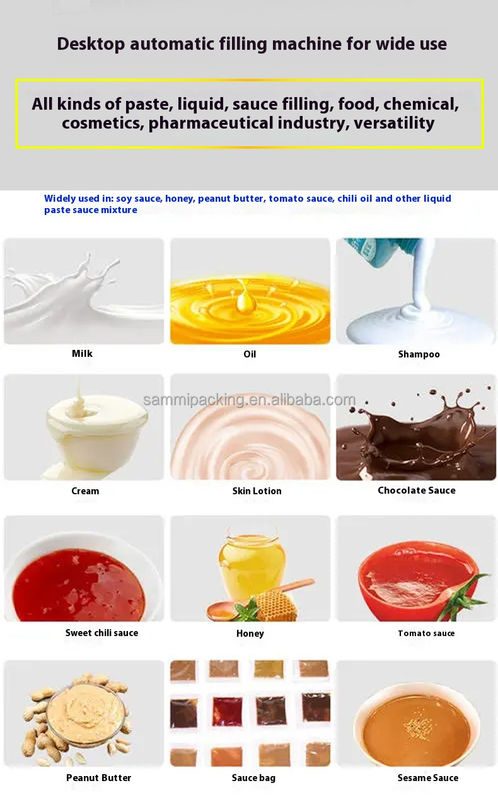 Hochgeschwindigkeits-automatische Füllmaschine für kosmetische Sahne, Tomatensoße, Erdnussbutter-Füllmaschine mit Förderband