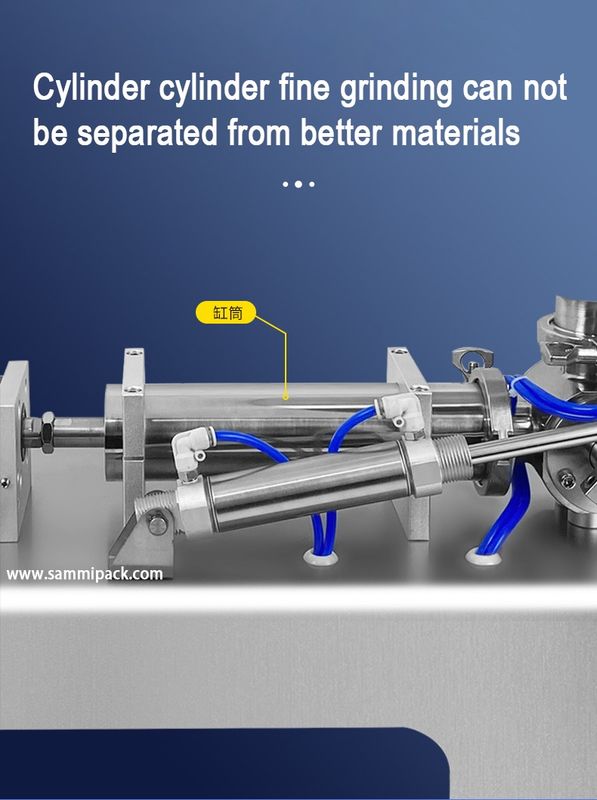 Warmverkauf Pneumatische Heizmaschine zum Mischen von Lotion Creme Kosmetische Füllmaschine für Honigsauce Creme