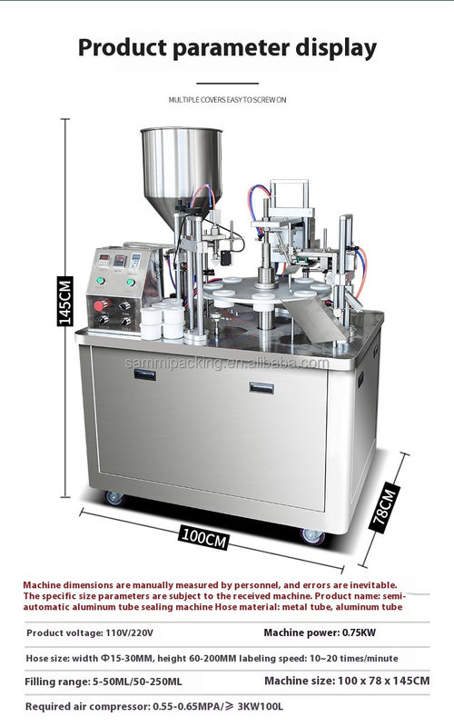 Kundenspezifische Ultraschall-Kunststoff-Weichrohr-Füll- und Verschließmaschine für Kosmetikcreme und Zahnpasta - mit Servopumpe & Codierung