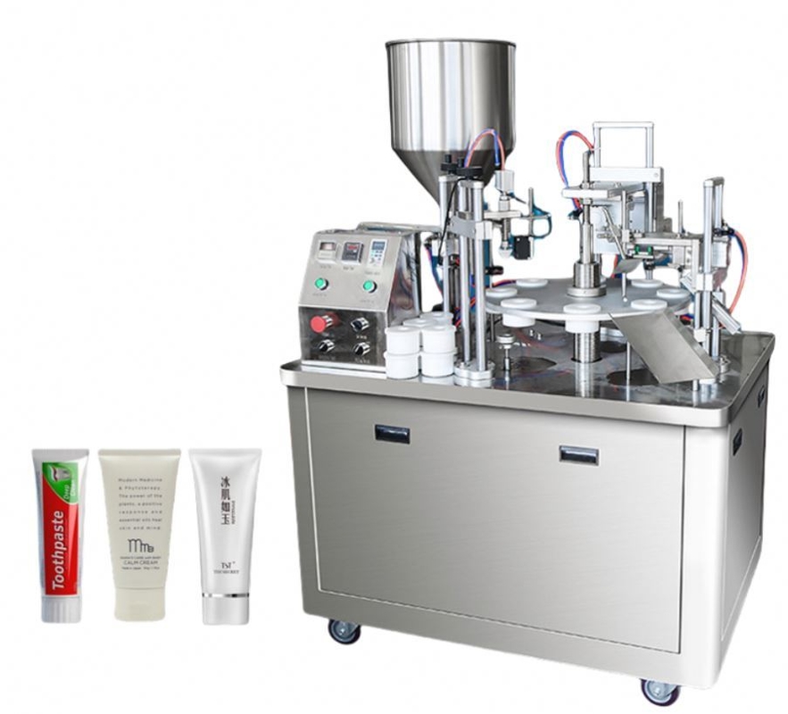 Fabrikpreis Automatischer Ultraschallrohrdichter Hochgeschwindigkeitsrotationärer Typ Weichrohrfüll- und Dichtmaschine für Kosmetik