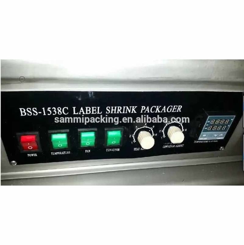 Warm verkaufte kleine automatische Plastikflasche Pvc Wärme thermische Schrumpfung Film Tunnel Hülle Etikettierung Verpackung Maschine