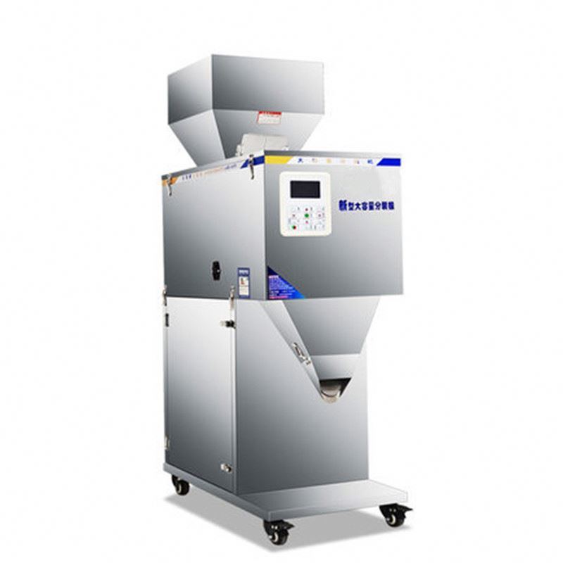 Neueste 100-2500g Großkapazität Getreide Reis Kaffee Wiege- und Abfüllmaschine mit großem Trichter