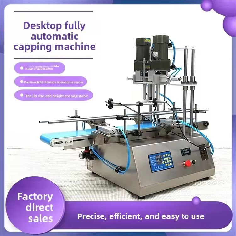 Fabrikpreis Hocheffizienz halbautomatische Abdeckmaschine für Mineralwasserleitungen