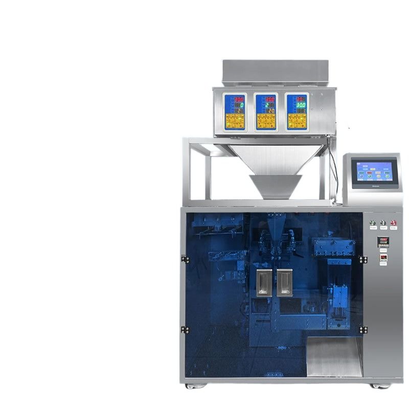 Vollautomatische elektrische Lebensmittelmaschine für Beutel, Granulat, Saatgut, Tee, Nüsse, Futter, quantitative Zipper-Beutel für vorgefertigte Beutel aus Kunststoff