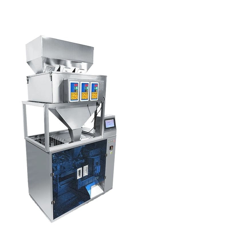 Vollautomatische elektrische Lebensmittelmaschine für Beutel, Granulat, Saatgut, Tee, Nüsse, Futter, quantitative Zipper-Beutel für vorgefertigte Beutel aus Kunststoff