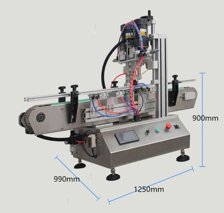 Hochwertige Pumpenkappen-Automatische Kunststoffflaschen-Gläser-Schraubverschluss-Verschließmaschine für PET-Flaschen