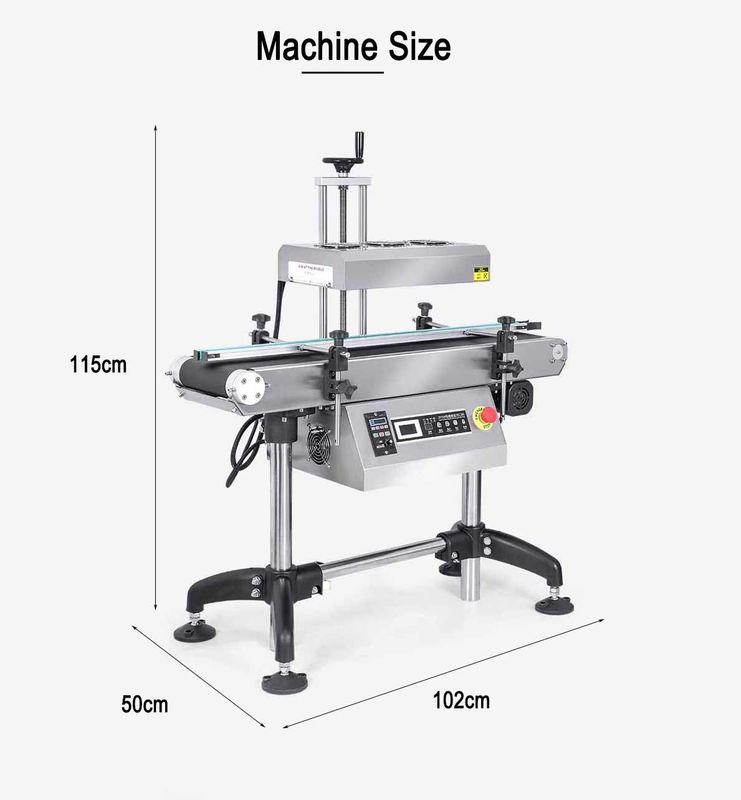 Aluminiumfolie Flaschenversiegelung Elektromagnetische Induktionswärmeversiegelungsmaschine für Getränkedosen Fässer Papierglas Verpackungsgeräte