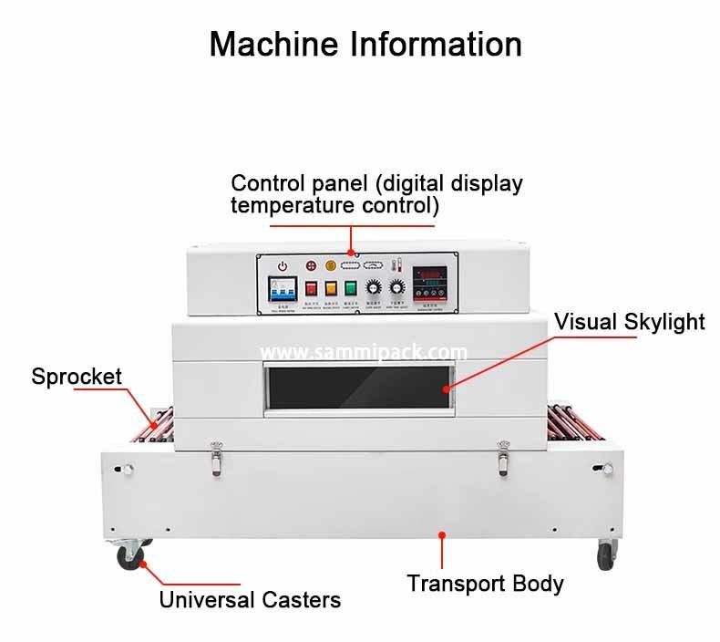Heißer Verkauf Automatische PVC/POF/PE Heißluft-Schrumpftunnel-Verpackungsmaschine Schrumpfverpackungsmaschine für Getränkeflaschen Fabrikpreis