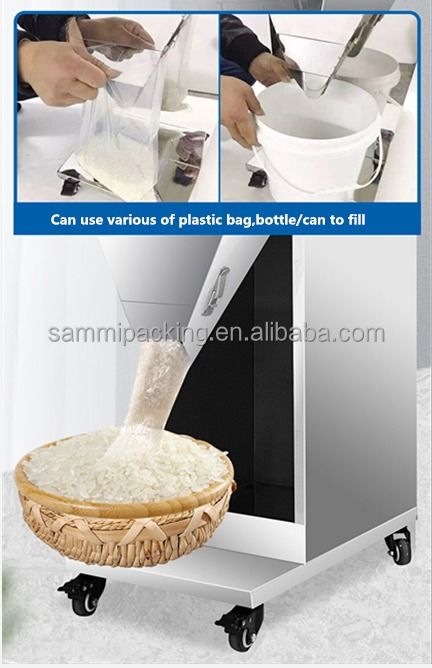 Neueste 100-2500g Großraum-Tee-Abfüllmaschine Pulverfüller halbautomatische Waagemaschine