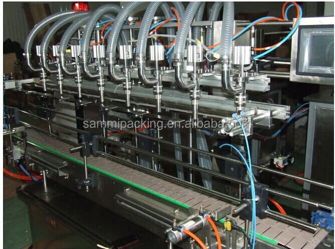 Automatische Produktionsmaschine Flasche Flüssigkeitsfüllung Deckel Etikettierung Linie Orangensaft Maschine Wasser Öl Edelstahl