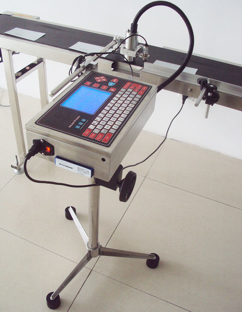 Industrielle CIJ-Tintenstrahldruckmaschine für Flaschendrahtkabel Marker Ei Datum Codierung Logo Druckmaschine