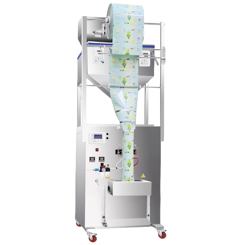 2025 Heißer Verkauf 200-2000g Multifunktions-Doppelkopf-Wiege- und Verpackungsmaschine für Nüsse, Getreide, Zucker mit CE