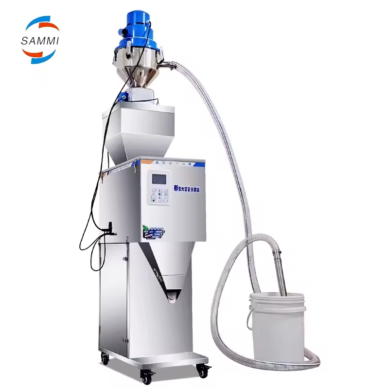 50-3000g Automatische Wiege- und Verpackungsmaschine für Tee, Granulate, Pulver, Beutel, mit automatischer Zuführung