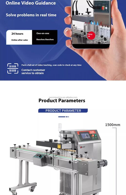 Hocheffiziente halbautomatische Glasglasflaschenkanne Aluminiumfolie Deckel Induktionsdichtmaschine