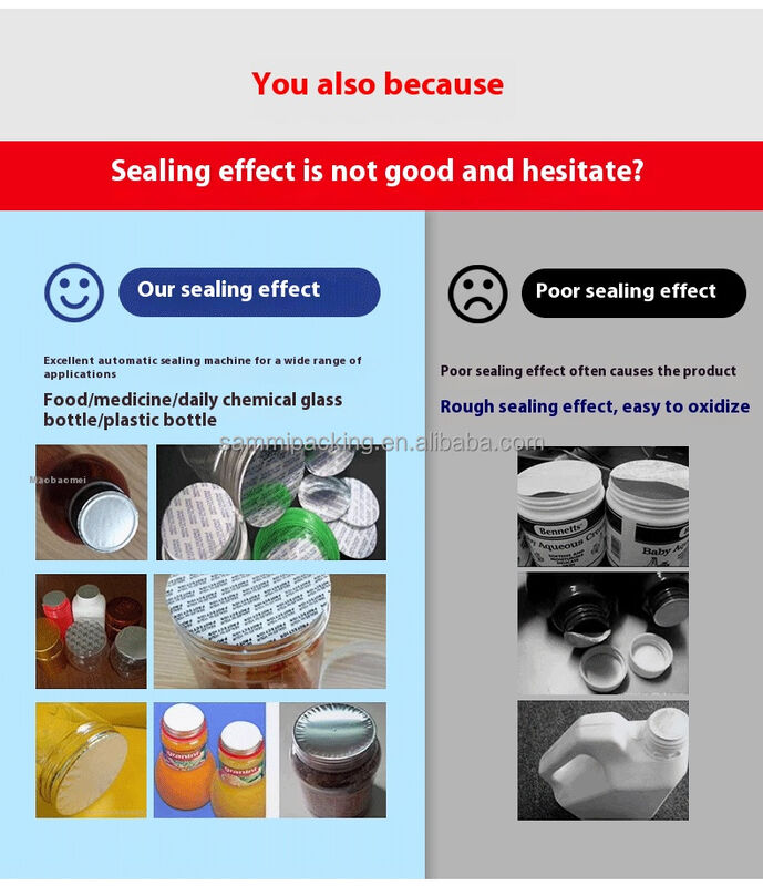 Hocheffiziente halbautomatische Glasglasflaschenkanne Aluminiumfolie Deckel Induktionsdichtmaschine