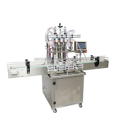 4 Düsen Überfluss Flüssigkeitsfüllmaschine Automatisch für Getränkesäfte