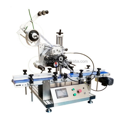 Flachflächige Flaschenverpackungs-Kennzeichnungsmaschine, Automatische Aufklebermaschine auf dem Tisch