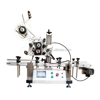 Automatische Aufkleber-Kennzeichnung für Flachflaschen