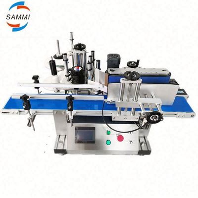 Automatische Verpackungsmarkierungsmaschine, Runder Flaschen-Tisch-Oberetikett-Applikator
