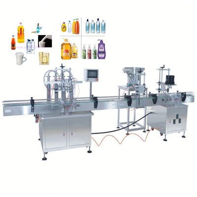 Automatische Olivenkochöl Trinkwasser Mineralgetränke Saft Essenzöl Waschmittel Flaschen Füll- und Deckelmaschine