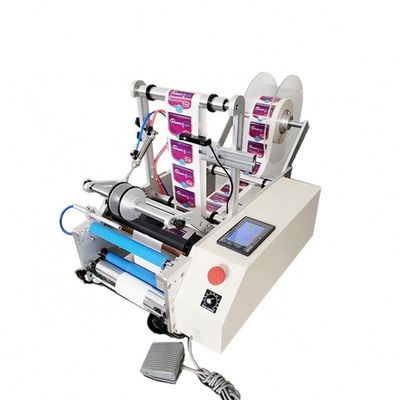 Halbautomatische Aufkleberkennzeichnungsmaschine für runde Flaschen
