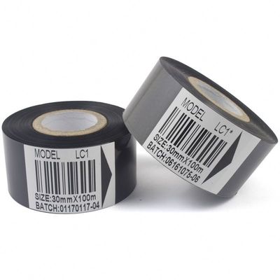 Schwarzes Kunststoff-Hotfolie Band 25mm 30mm 35mm Für Verfallsdatumsdrucker