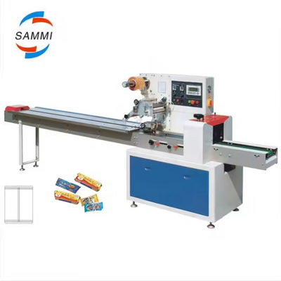 Profi-Flow-Kissen-Tasche Verpackung Verpackungsmaschine für Pizza-Cookies Horizontale Kekse Brot-Flow-Kissen-Wrap-Maschine