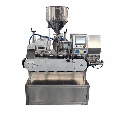 Automatische Pneumatische Aluminium-Handsalbe Doppel-Doppelkammer-Rohrfülldichtungs-Füllmaschine