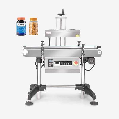 Hochleistungsfähige kontinuierliche vertikale automatische Induktionsdichtmaschine für Getränkedosenfässer Fässer Aluminiumfolie Flaschenkappe Ausrüstung