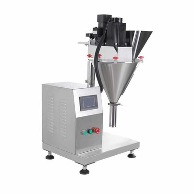 Handelsgewerbe Kleines Schreibtisch Gewürze Mehl Milchpulver Auger Schraubfüllmaschine Halbautomatische Tischtop Pulver Tasche Füllmaschine