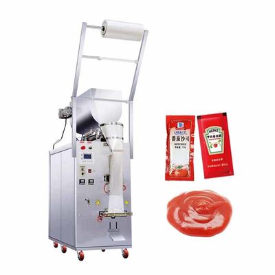 Kleine Tasche Flüssige Soße Ketchup Verpackungsmaschine 4 Seiten Siegel Tasche Hersteller guter Preis für Lebensmittel Anwendungen Tasche Verpackung