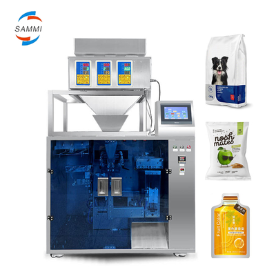 Automatische Maschine zur Verpackung von Granulataschen Mehrfunktionsvorgefertigte Reißverschlussbeutel für Haustierfutter Katzenfutter Hundefutter