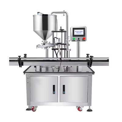 Einfache Bedienung Vollautomatische Servo Rotor Pumpe Paste Flüssigkeitsfüllmaschine für Honig Viskose Flüssigkeit Erdnussbutter Ketchup