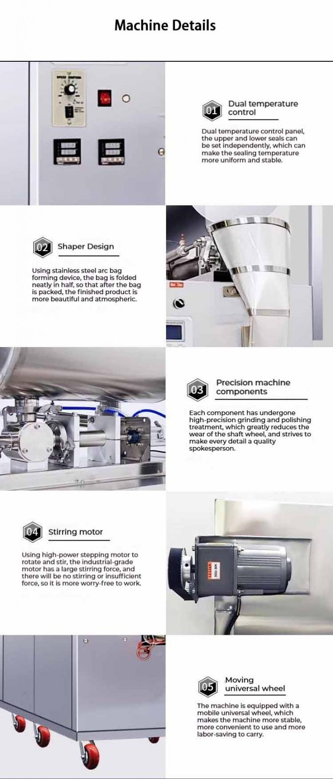 Chili-Tomaten-Hot-Sauce-Erdnussbutter-Ketchup-Flüssigmilch-Abfüll- und Verpackungsmaschine 5