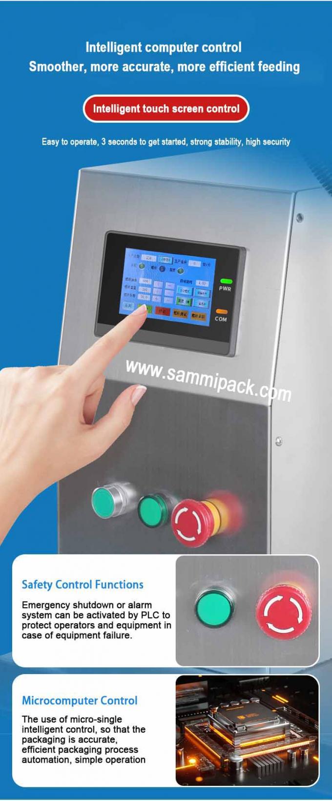 Elektrisch angetriebene halbautomatische Pulverfüllmaschine für Flaschenbeutel Milch kosmetische Chemikalien Wiegen Dosierung Auger 6