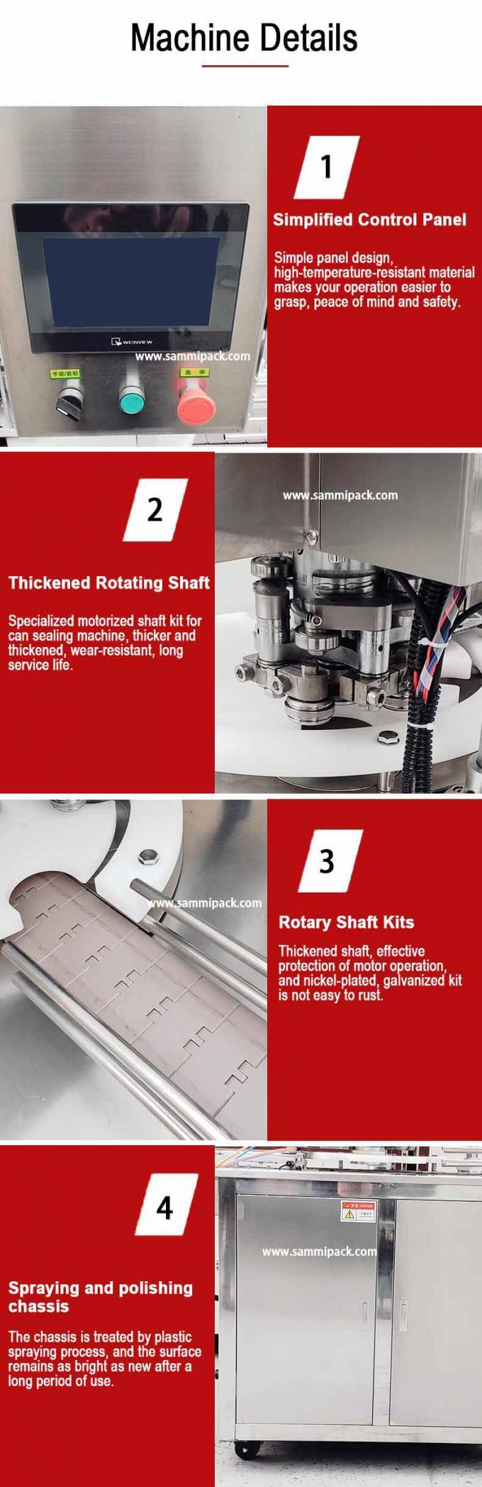 DFJ-160 Dosenverschließmaschine zum effizienten Verschließen von Thunfischpasten-Dosen aus Weißblech und Aluminium 2