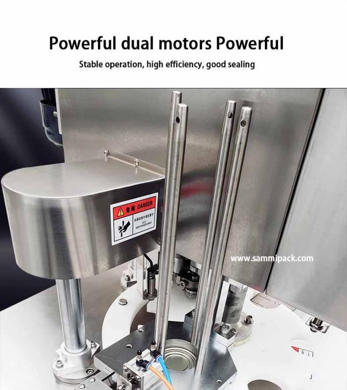 DFJ-160 Dosenverschließmaschine zum effizienten Verschließen von Thunfischpasten-Dosen aus Weißblech und Aluminium 4